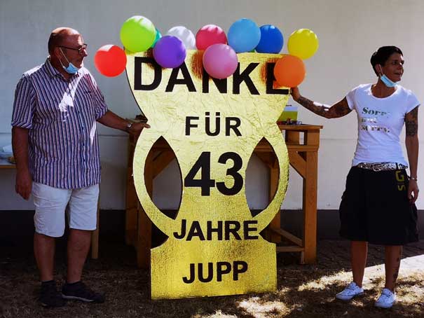 Jupp Eberth mit Susanne Keller.